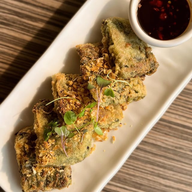 Chive Cakes.
