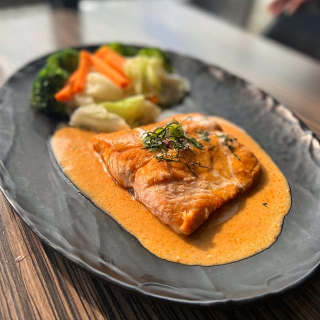Chu Chee Salmon.